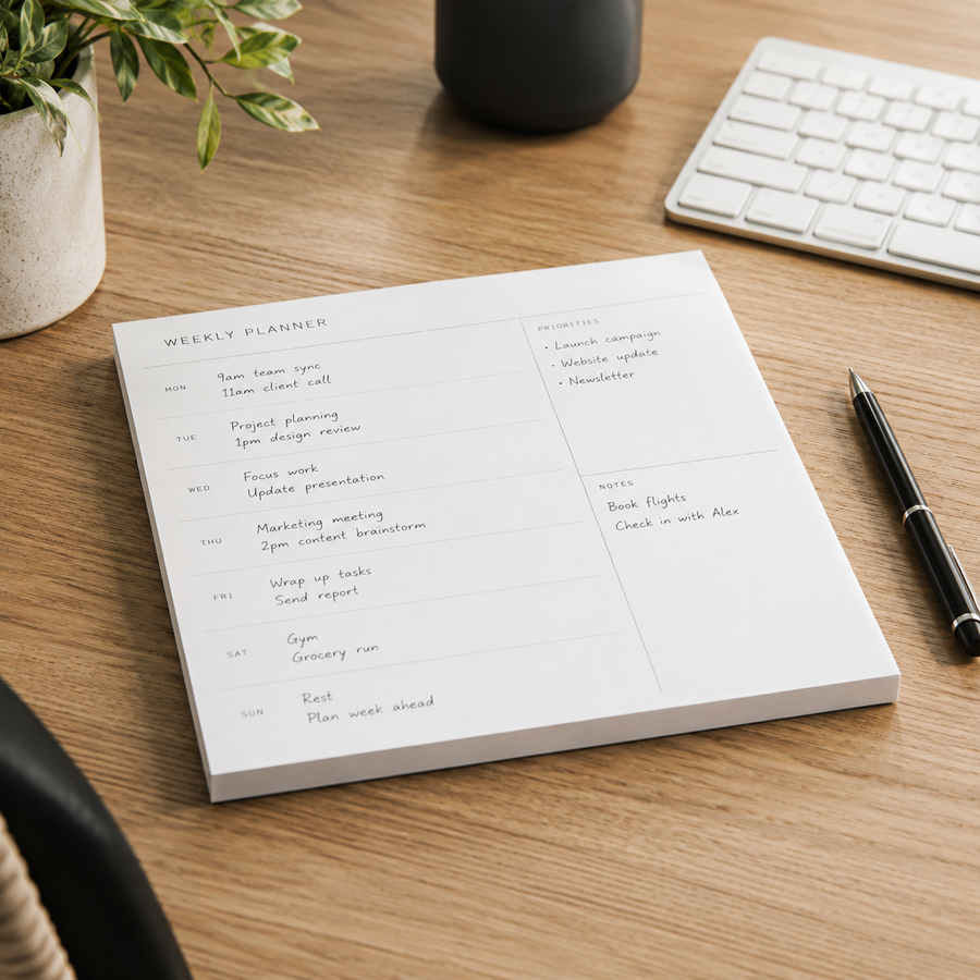 WeekGrid Planner Pad